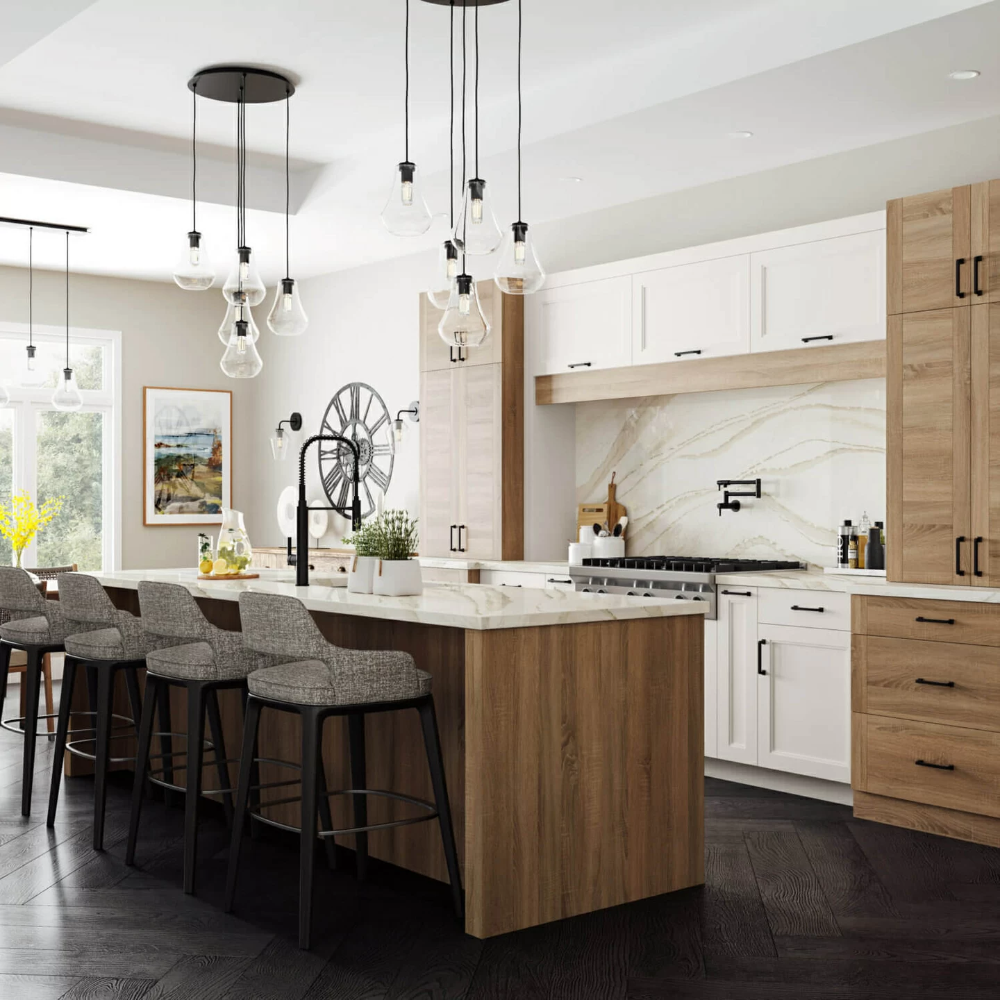 Modern kitchen cabinets