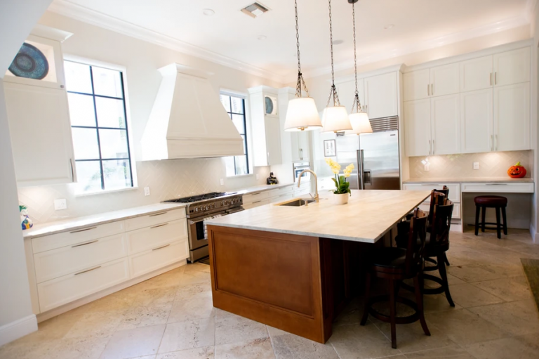 white cabinets