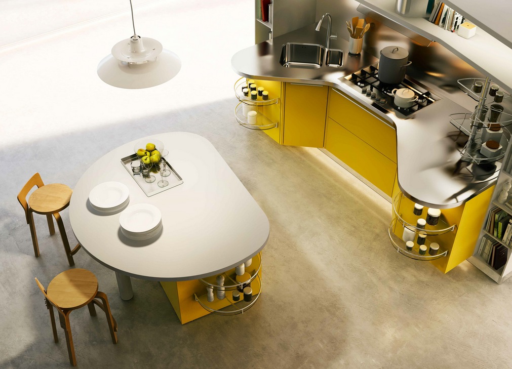 circular kitchen island