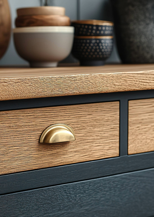 textured cabinet finish