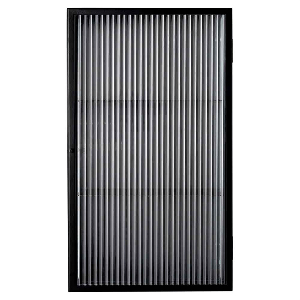 Aluminum frame with reeded glass