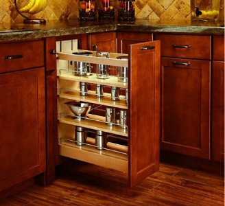 Rev A Shelf sliding Storage System with Soft Close Richelieu Hardware