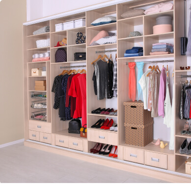 reach in closet